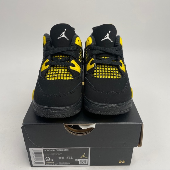 Nike Air Jordan 4 Retro TD “Thunder/Tour Yellow” 2023 - Picture 2 of 4